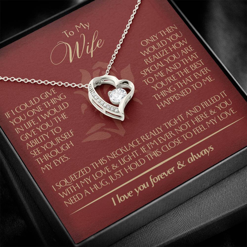 To My Wife - Beautiful Gift Set - Forever Love Necklace - WFL001