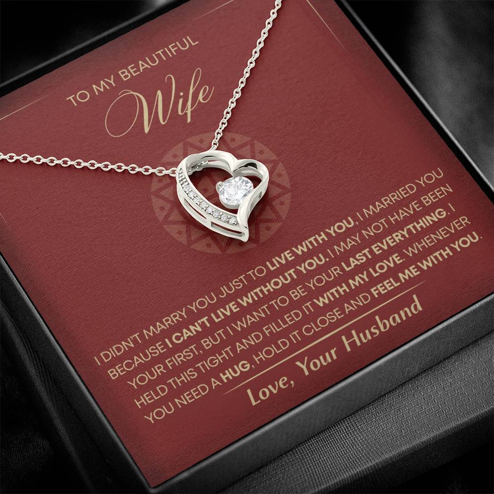 To My Wife - Beautiful Gift Set - Forever Love Necklace - WFL002