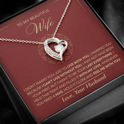 To My Wife - Beautiful Gift Set - Forever Love Necklace - WFL002