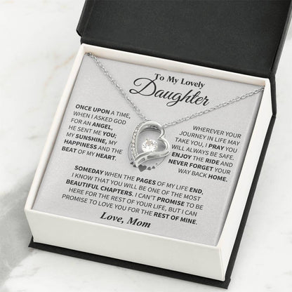 To My Daughter - Love Dad - Beautiful Gift Set - Forever Love Necklace - DFL018