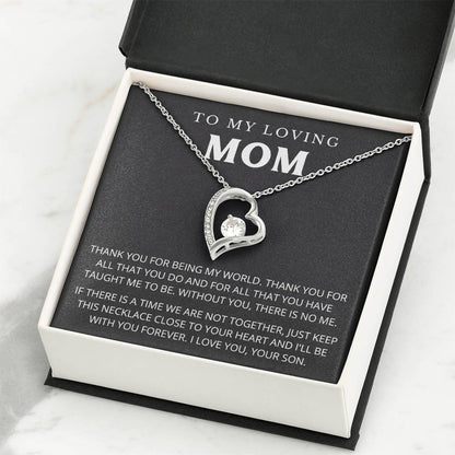 To My Mom - Beautiful Gift Set - Forever Love Necklace - MFL005