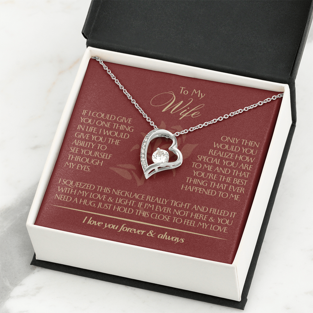 To My Wife - Beautiful Gift Set - Forever Love Necklace - WFL001