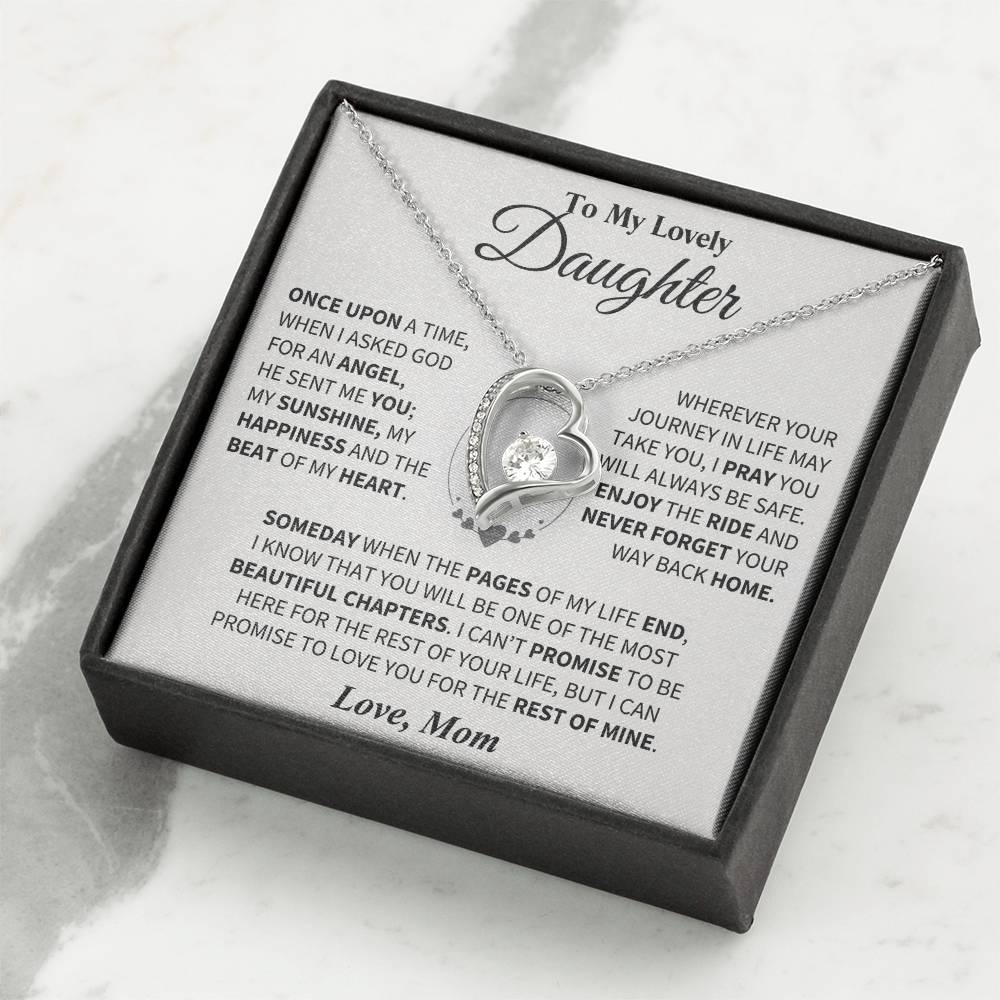 To My Daughter - Love Dad - Beautiful Gift Set - Forever Love Necklace - DFL018