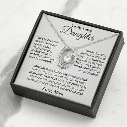 To My Daughter - Love Dad - Beautiful Gift Set - Forever Love Necklace - DFL018