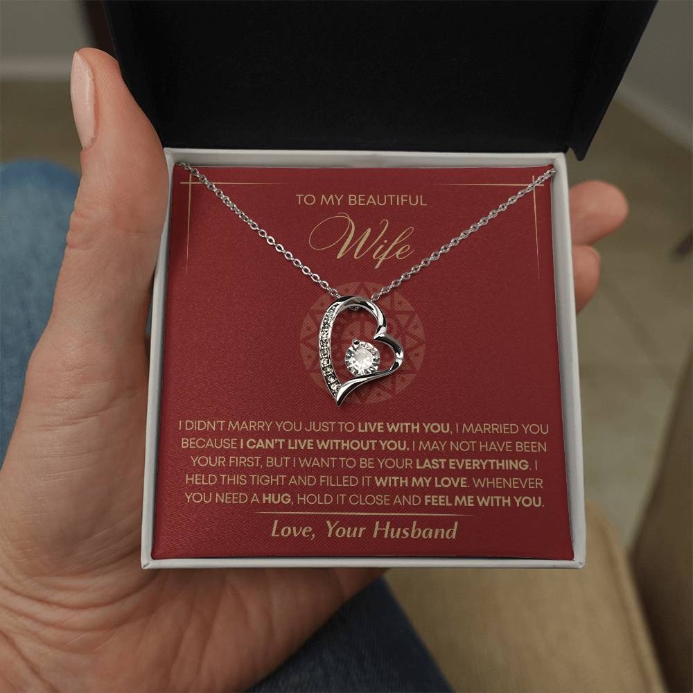 To My Wife - Beautiful Gift Set - Forever Love Necklace - WFL002