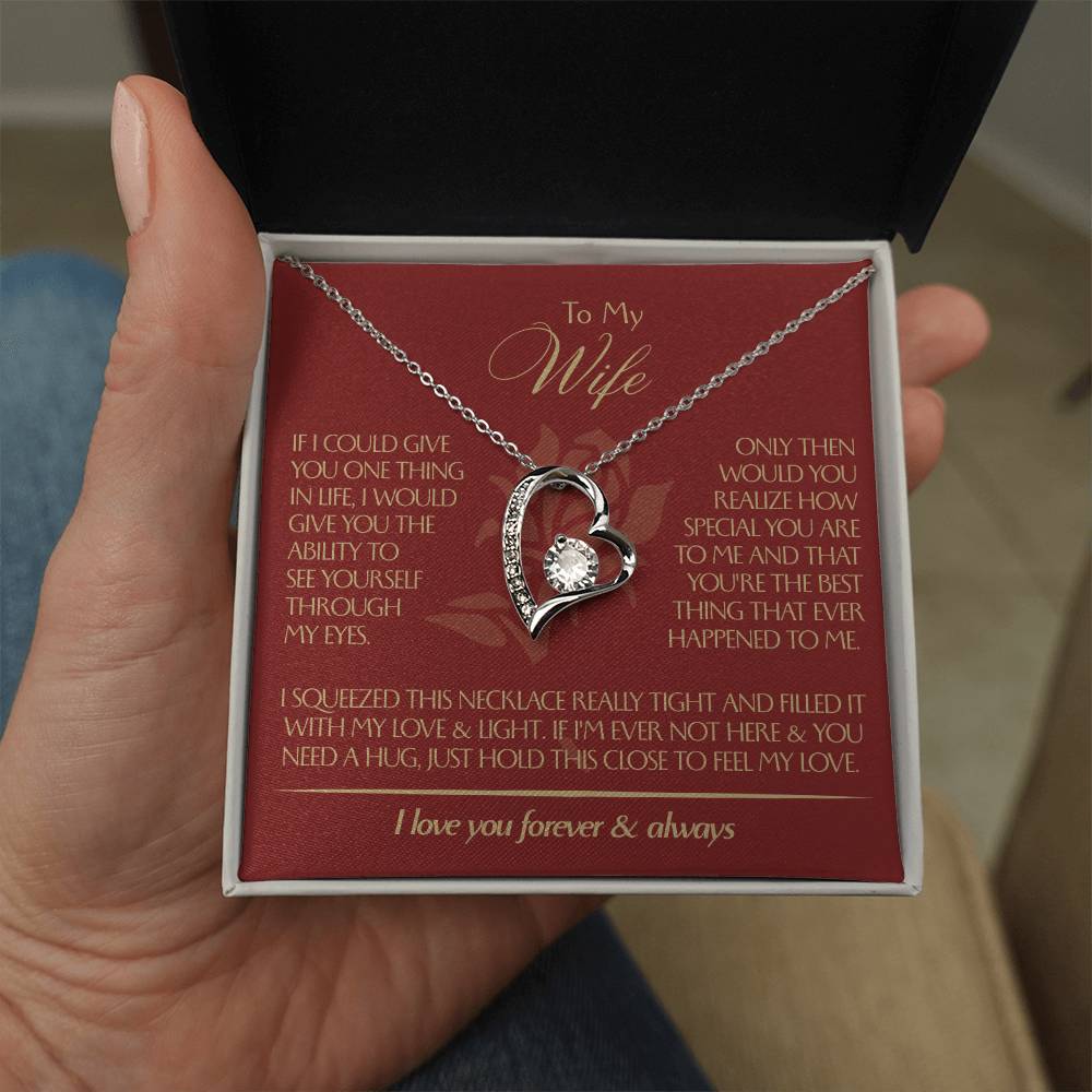 To My Wife - Beautiful Gift Set - Forever Love Necklace - WFL001
