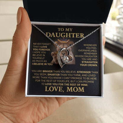To My Daughter - Love Dad - Beautiful Gift Set - Forever Love Necklace - DFL004