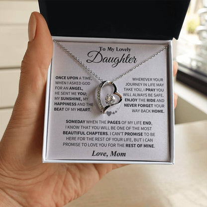 To My Daughter - Love Dad - Beautiful Gift Set - Forever Love Necklace - DFL018