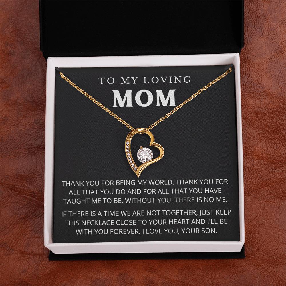 To My Mom - Beautiful Gift Set - Forever Love Necklace - MFL005
