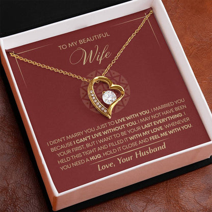 To My Wife - Beautiful Gift Set - Forever Love Necklace - WFL002