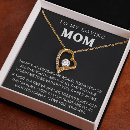 To My Mom - Beautiful Gift Set - Forever Love Necklace - MFL005