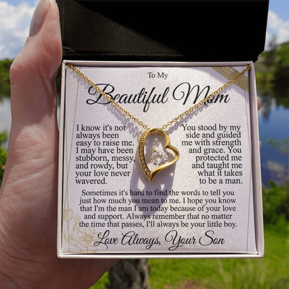 To My Mom - Beautiful Gift Set - Forever Love Necklace - MFL004