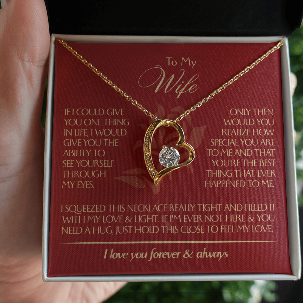 To My Wife - Beautiful Gift Set - Forever Love Necklace - WFL001