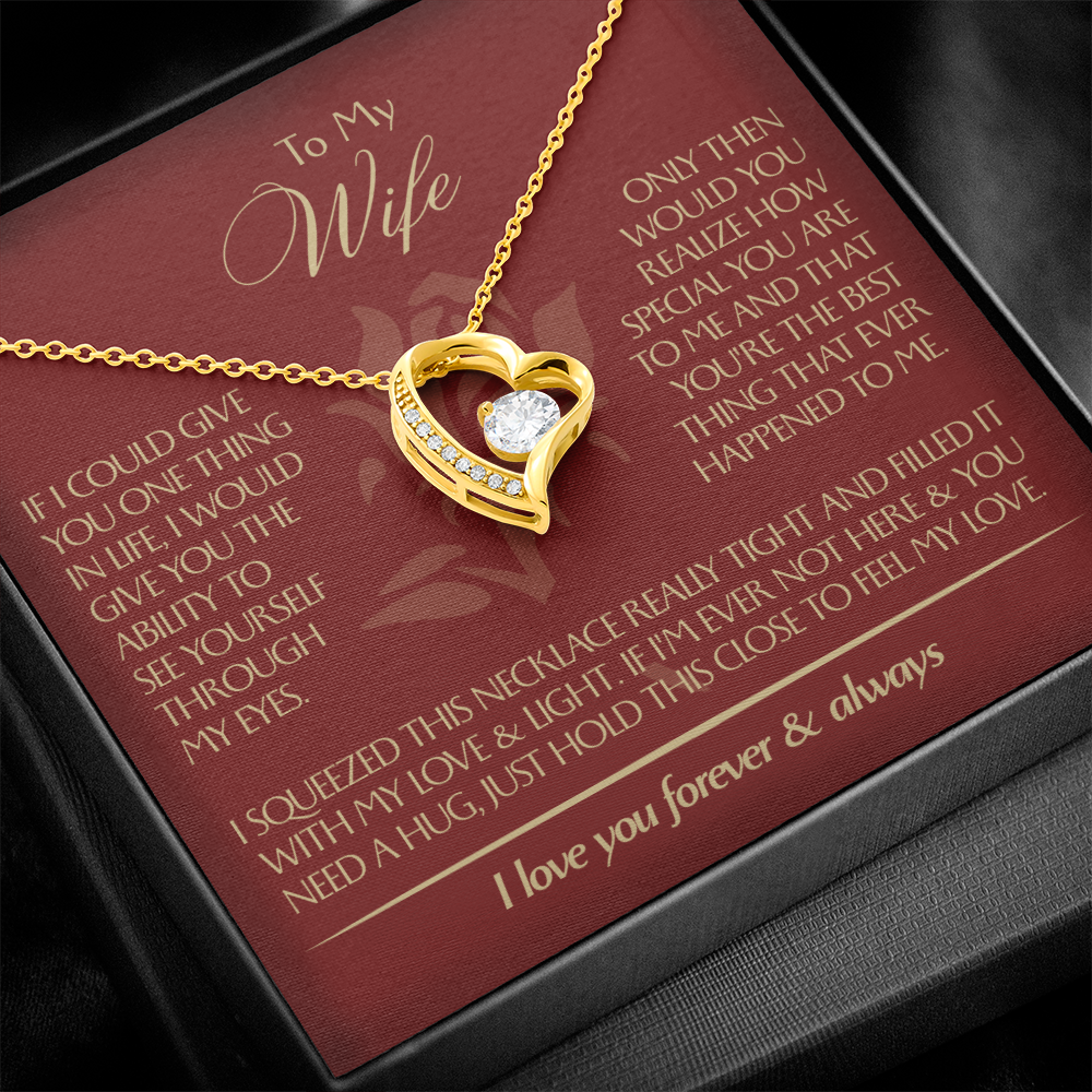 To My Wife - Beautiful Gift Set - Forever Love Necklace - WFL001