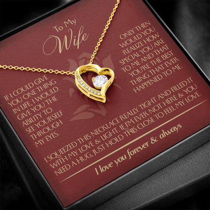 To My Wife - Beautiful Gift Set - Forever Love Necklace - WFL001