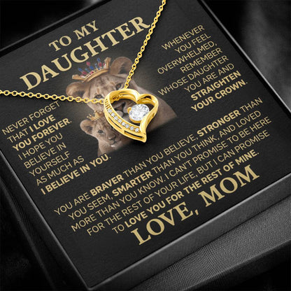 To My Daughter - Love Dad - Beautiful Gift Set - Forever Love Necklace - DFL004