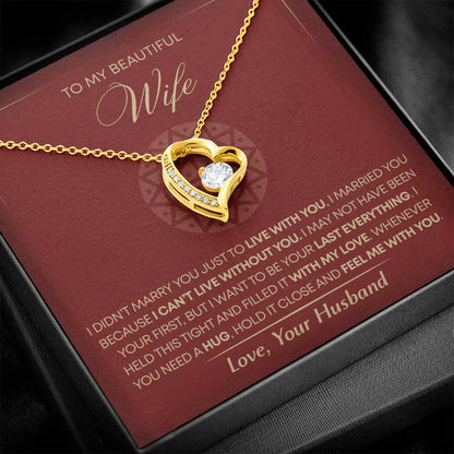 To My Wife - Beautiful Gift Set - Forever Love Necklace - WFL002