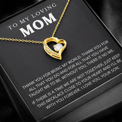 To My Mom - Beautiful Gift Set - Forever Love Necklace - MFL005