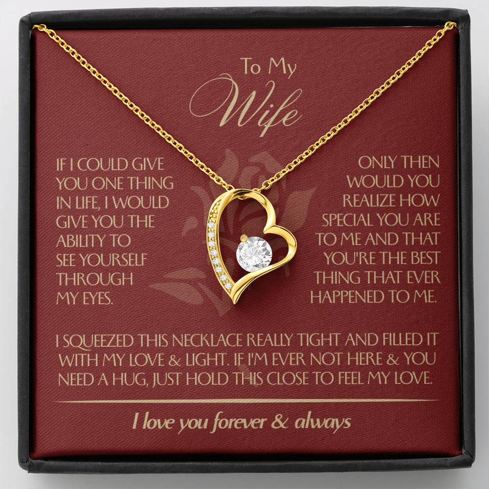 To My Wife - Beautiful Gift Set - Forever Love Necklace - WFL001