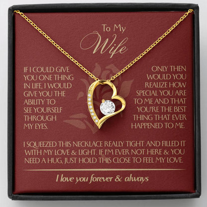 To My Wife - Beautiful Gift Set - Forever Love Necklace - WFL001