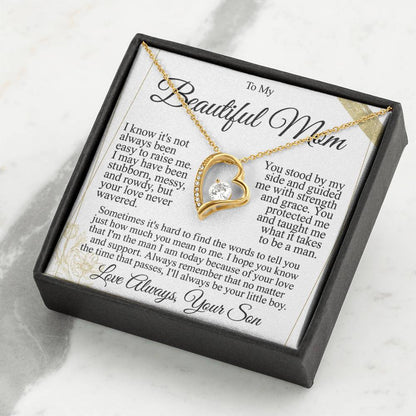 To My Mom - Beautiful Gift Set - Forever Love Necklace - MFL004