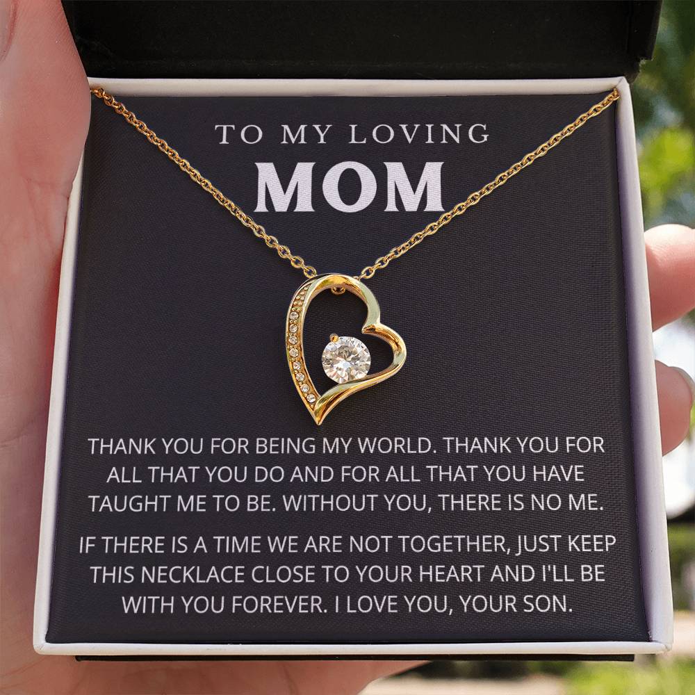 To My Mom - Beautiful Gift Set - Forever Love Necklace - MFL005