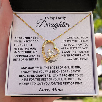 To My Daughter - Love Dad - Beautiful Gift Set - Forever Love Necklace - DFL018