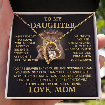 To My Daughter - Love Dad - Beautiful Gift Set - Forever Love Necklace - DFL004