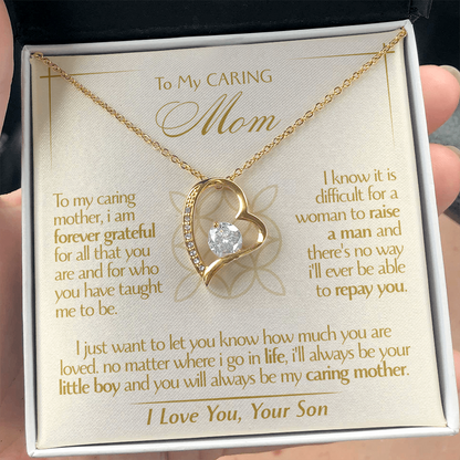 To My Mom - Beautiful Gift Set - Forever Love Necklace - MFL001