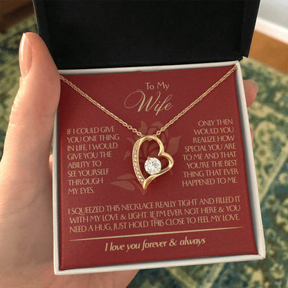 To My Wife - Beautiful Gift Set - Forever Love Necklace - WFL001