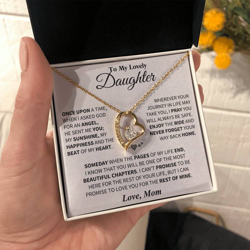To My Daughter - Love Dad - Beautiful Gift Set - Forever Love Necklace - DFL018